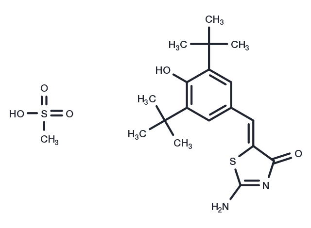 Darbufelone mesylate Chemical Structure
