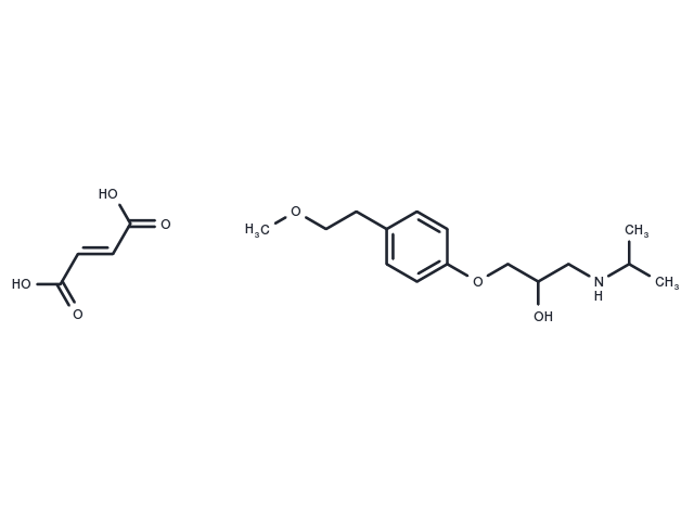 Metoprolol fumarate Chemical Structure