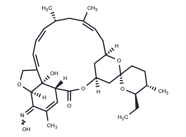 Milbemycin A4 oxime Chemical Structure