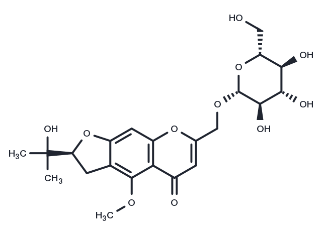 Prim-O-glucosylcimifugin Chemical Structure