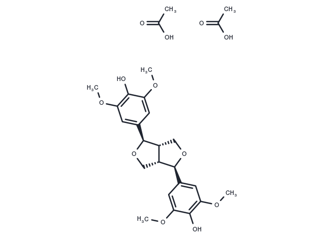 Syringaresinol diacetate Chemical Structure