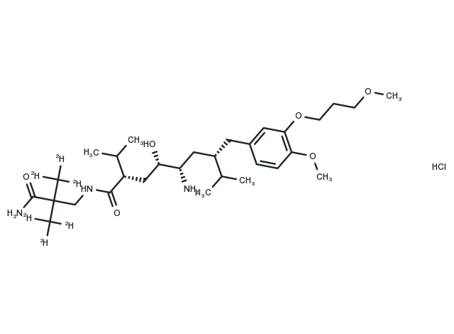 Aliskiren D6 Hydrochloride Chemical Structure