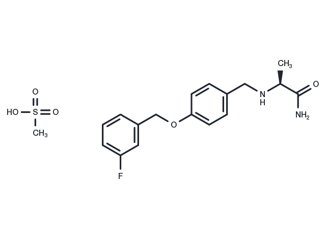 Safinamide mesylate Chemical Structure