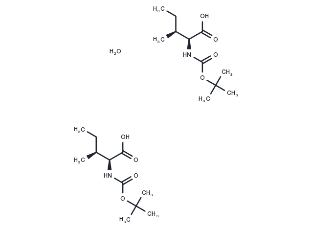 Boc-L-isoleucine hemihydrate Chemical Structure