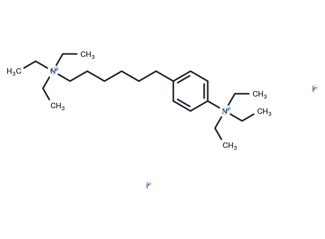 Ammonium, (6-(p-triethylammoniophenyl)hexyl)triethyl-, diiodide Chemical Structure