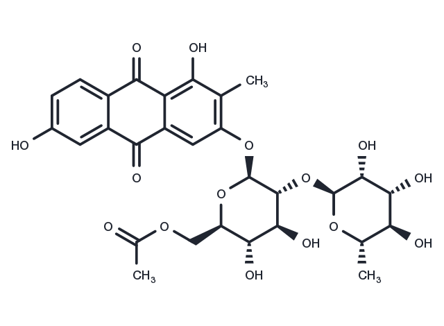 2-Methyl-1,3,6-trihydroxy-9,10-anthraquinone-3-O-α-rhamnosyl-(1→2)-β-D-glucoside