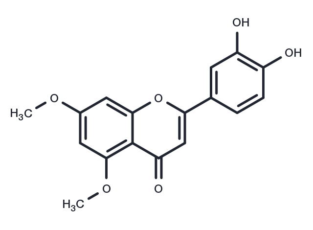 5,7-Dimethoxyluteolin Chemical Structure