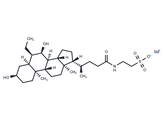 Tauro-Obeticholic Acid sodium Chemical Structure