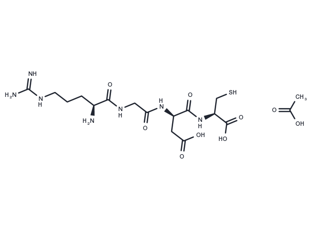 Arg-Gly-Asp-Cys acetate Chemical Structure