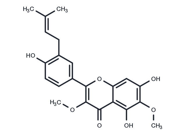 5,7,4-Trihydroxy-3,6-dimethoxy-3-prenylflavone