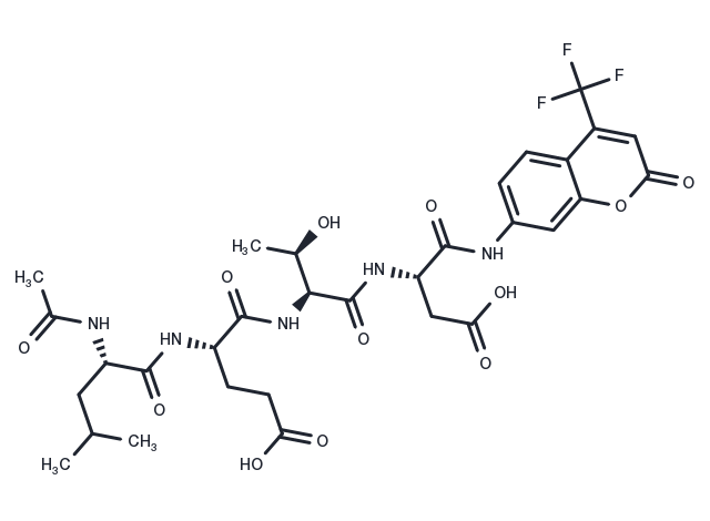 Ac-LETD-AFC Chemical Structure