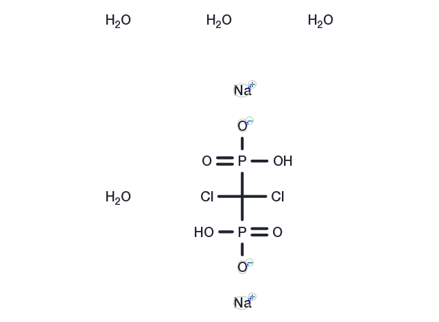 Clodronate disodium tetrahydrate Chemical Structure