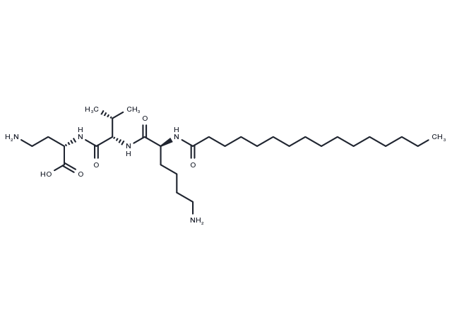 Palmitoyl dipeptide-5 diaminohydroxybutyrate Chemical Structure