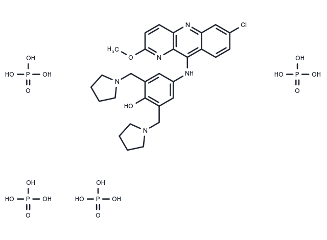 Pyronaridine tetraphosphate Chemical Structure