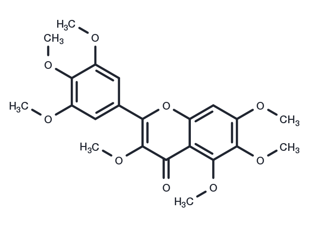 3',4',5',3,5,6,7-Heptamethoxyflavone Chemical Structure