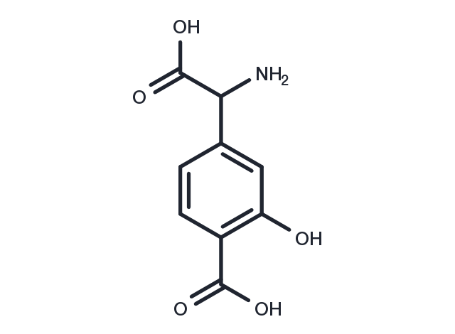 (RS)-4-Carboxy-3-hydroxyphenylglycine Chemical Structure