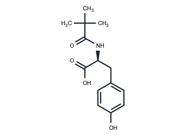 N-Pivaloyl-L-tyrosine Chemical Structure