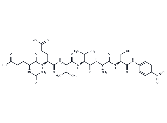 Ac-EEVVAC-pNA Chemical Structure