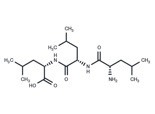 Leucyl-leucyl-leucine Chemical Structure