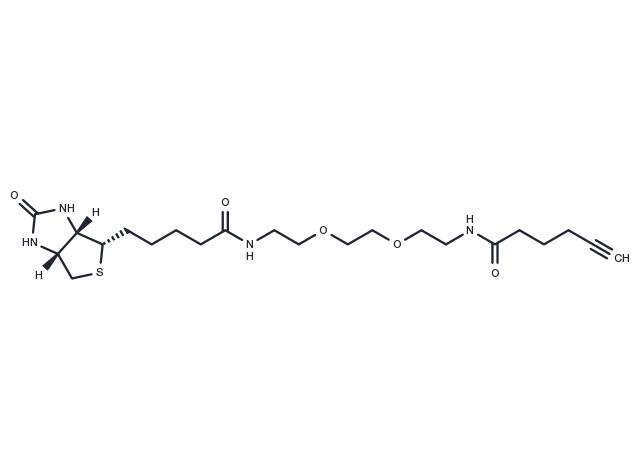 Biotin-PEG2-C4-alkyne Chemical Structure