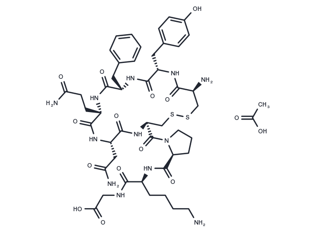Lysipressin Acetate Chemical Structure