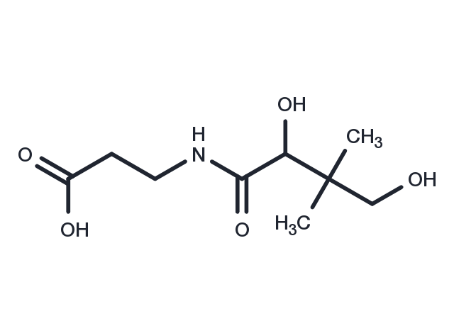 (±)-Pantothenic acid Chemical Structure