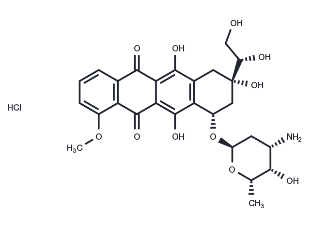 Doxorubicinol hydrochloride Chemical Structure