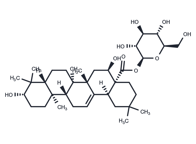 Echinocystic acid 28-O-β-D-glucoside Chemical Structure