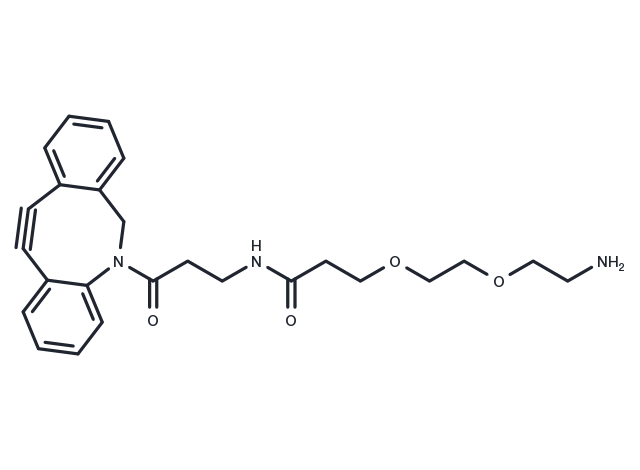 DBCO-NHCO-PEG2-amine Chemical Structure