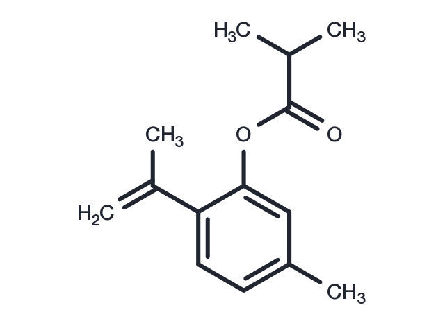 8,9-Dehydrothymol isobutyrate Chemical Structure