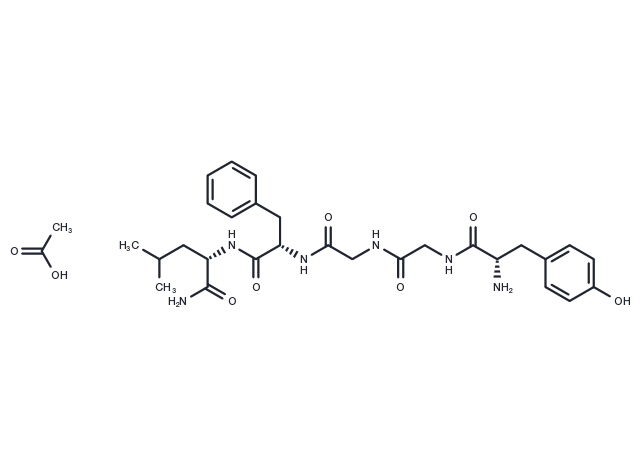 [Leu5]-Enkephalin, amide acetate Chemical Structure