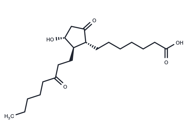 13,14-dihydro-15-keto Prostaglandin E1 Chemical Structure