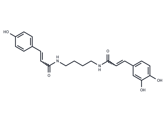 N-p-Coumaroyl-N'-caffeoylputrescine Chemical Structure