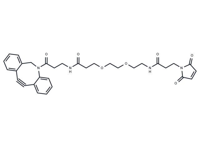 DBCO-NHCO-PEG2-maleimide Chemical Structure