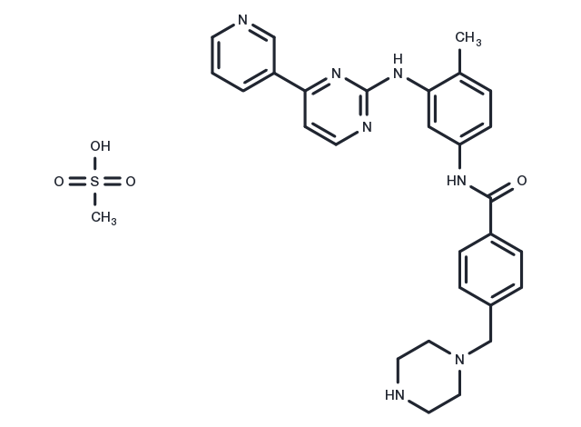 N-Desmethyl imatinib mesylate Chemical Structure