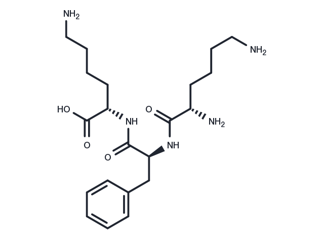 Lysyl-phenylalanyl-lysine Chemical Structure