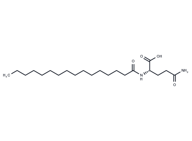N-Palmitoyl-L-glutamine Chemical Structure