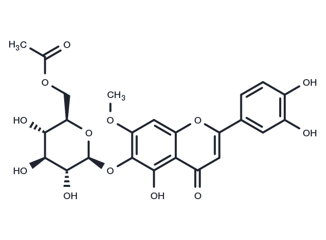 Pedaliin 6''-acetate Chemical Structure