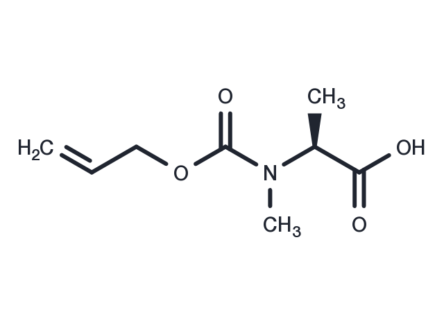 N-((Allyloxy)carbonyl)-N-methyl-L-alanine Chemical Structure