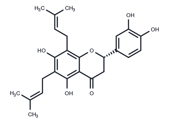 6,8-Diprenyleriodictyol Chemical Structure