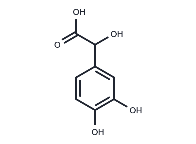 3,4-Dihydroxymandelic acid Chemical Structure
