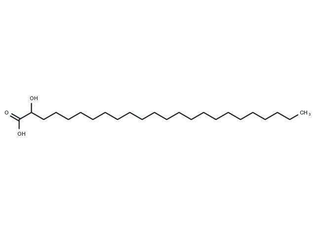 2-hydroxy Lignoceric Acid Chemical Structure