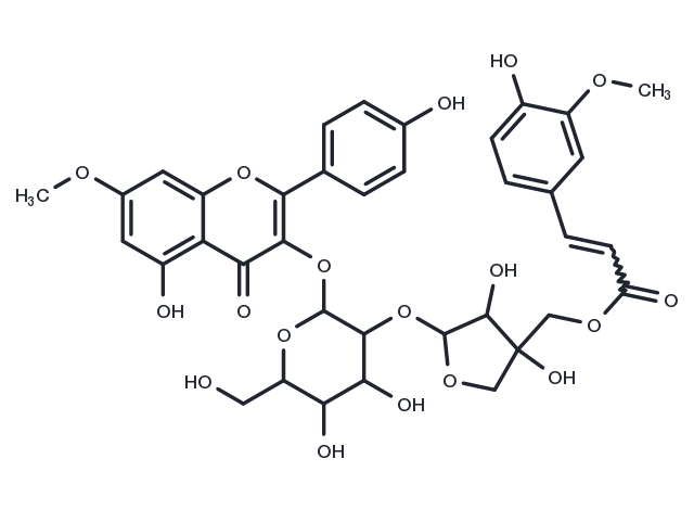 3-O-[5'''-O-feruloyl-beta-D-apiofuranosyl(1'''->2'')-beta-D-glucopyranosyl] rhamnocitrin