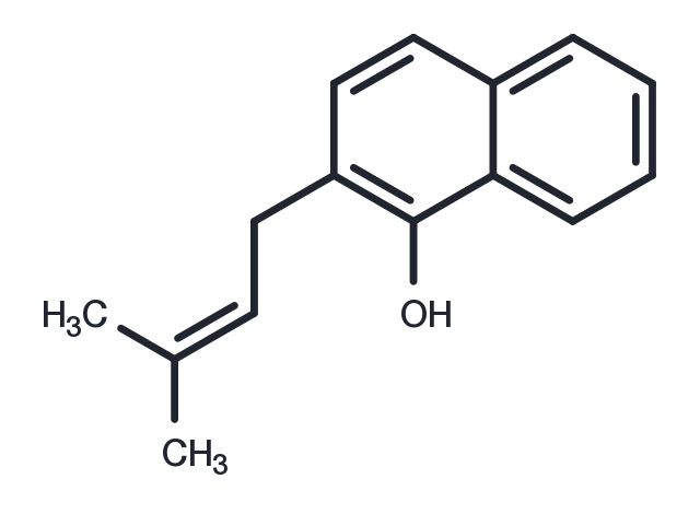 1-Hydroxy-2-prenylnaphthalene Chemical Structure