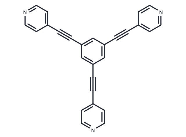 1,3,5-tris(pyridin-4-ylethynyl)benzene Chemical Structure