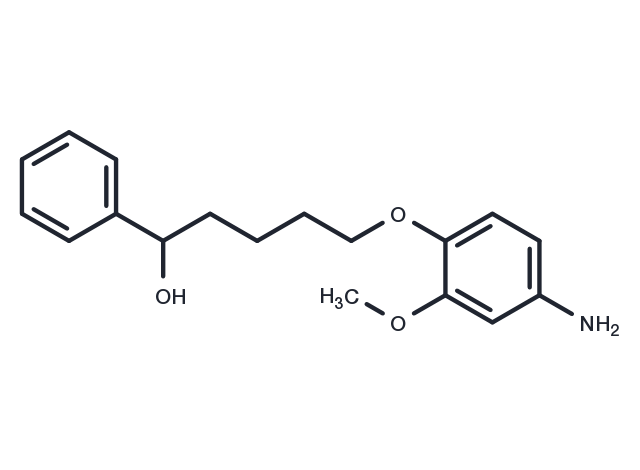5-(4-amino-2-methoxyphenoxy)-1-phenylpentan-1-ol Chemical Structure