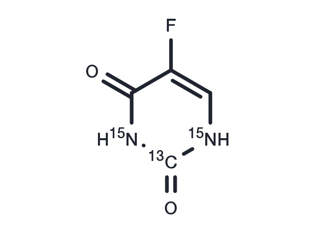 5-Fluorouracil-13C,15N2 Chemical Structure