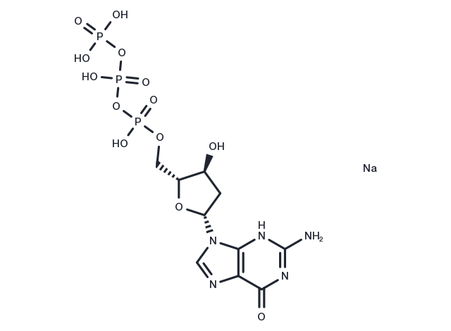 Deoxyguanosine triphosphate trisodium salt Chemical Structure
