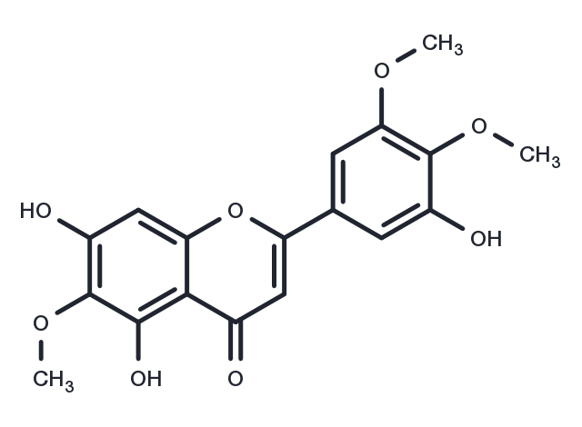 5,​7,​3'-​Trihydroxy-​6,​4',​5'-​trimethoxyflavone Chemical Structure