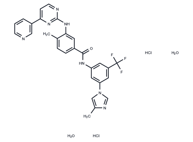 Nilotinib dihydrochloride dihydrate Chemical Structure
